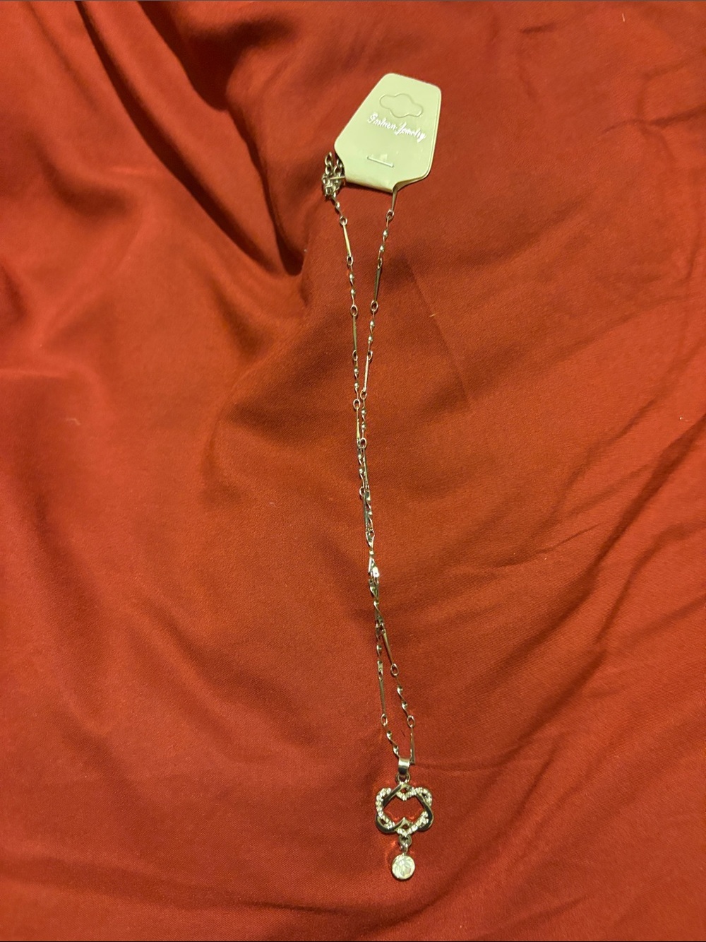 Silver Heart Pendant Necklace - Fashion Jewelry